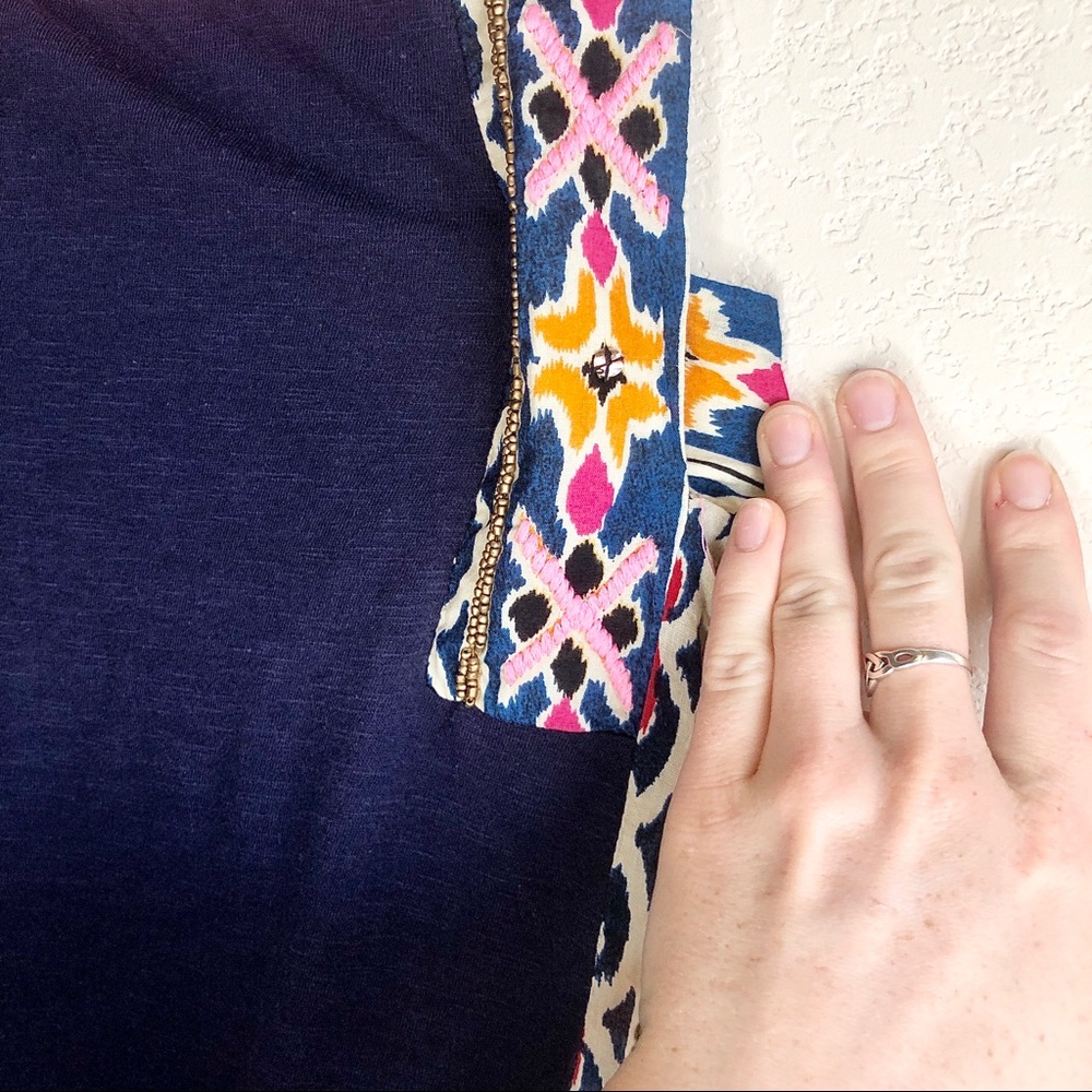 🆕 Anthropologie Multicolor Embroidered Tunic - Picture 10 of 15